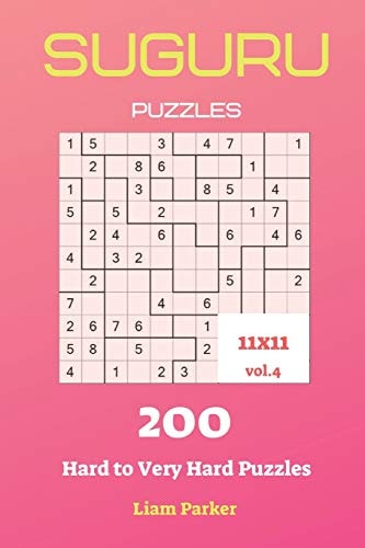 Suguru Puzzles - 200 Hard to Very Hard Puzzles 11x11 Vol. 4