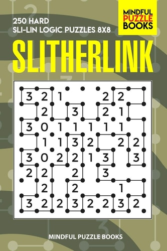 Slitherlink 250 Hard Sli-Lin Logic Puzzles 8x8