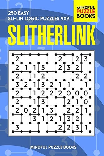 Slitherlink 250 Easy Sli-Lin Logic Puzzles 9x9