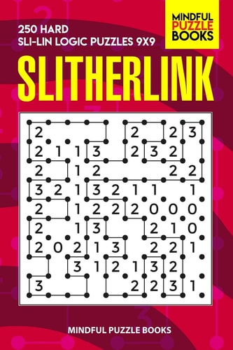 Slitherlink 250 Hard Sli-Lin Logic Puzzles 9x9