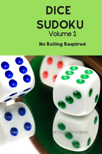 Dice Sudoku Volume 1 No Rolling Required
