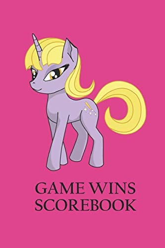 Game Wins Scorebook Unicorn Scorekeeper Tally Book