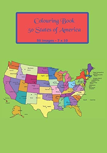 50 States of America Colouring Book Mandala | 7 X 10 | 50 Images
