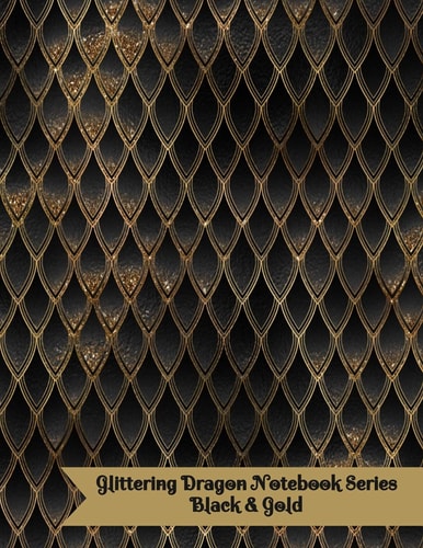 Glittering Dragon - Black and Gold Notebook Series