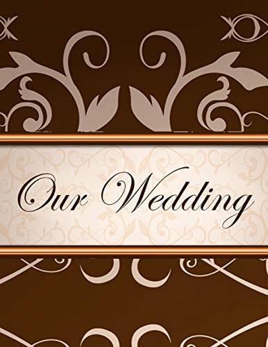 Our Wedding Everything You Need to Help You Plan the Perfect Wedding, Paperback, Matte Cover, B&W Interior, Red with Swirls