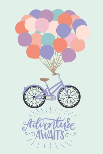 Adventure Awaits Bicycle with Balloons