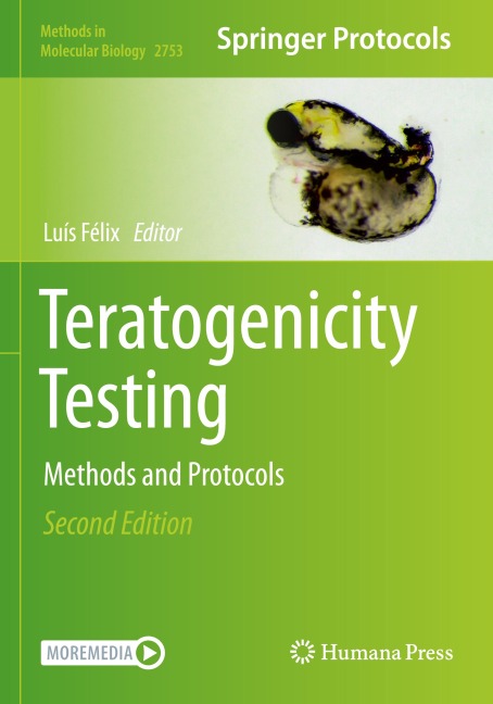 Teratogenicity Testing: Methods and Protocols