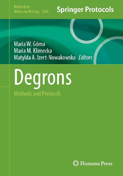 Degrons: Methods and Protocols