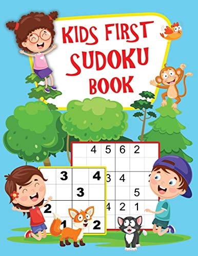 Kids First Sudoku Book 160 Large Puzzles, Easy, Medium & Hard. 3 Grid Sizes