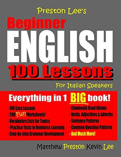 Preston Lee's Beginner English 100 Lessons For Italian Speakers