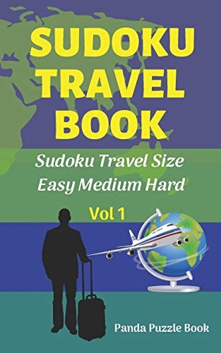 Sudoku Travel Book - Easy Medium Hard Sudoku Travel Size