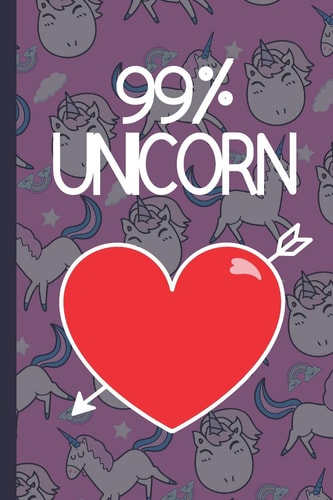99% Unicorn Cute Unicorn Notebpok