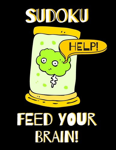 Sudoku Feed Your Brain Sudoku Puzzles For Beginners! 100 Easy Puzzles With Solution, Large Print