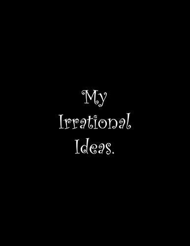 My Irrational Ideas Line Notebook Handwriting Practice Paper Workbook