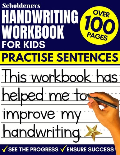 Handwriting Workbook for Kids Practise Sentences