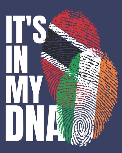 Its In My DNA Irish And Trinidadian Mix Heritage Notebook