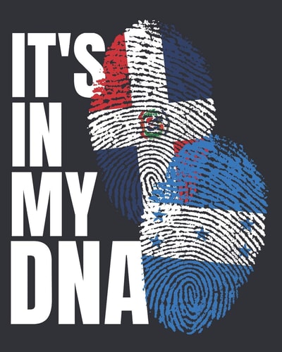 Its In My DNA Honduran And Dominican Mix Heritage Notebook