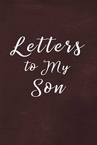 Letters to My Son Book Write Now Read Later Letters from Mom Or Dad - Chalk Texture Red