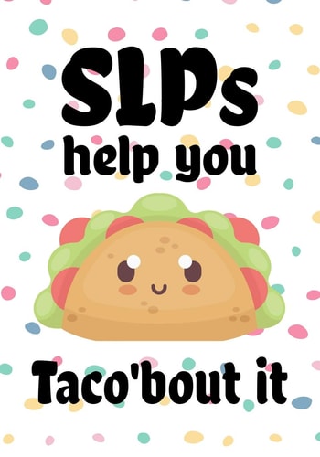 SLPs Help You Taco'bout it Perfect Teacher Thank You, Retirement, Gratitude, Speech Therapist Notebook, SLP Gifts, Floral SLP Gift For Notes, Funny Tacos