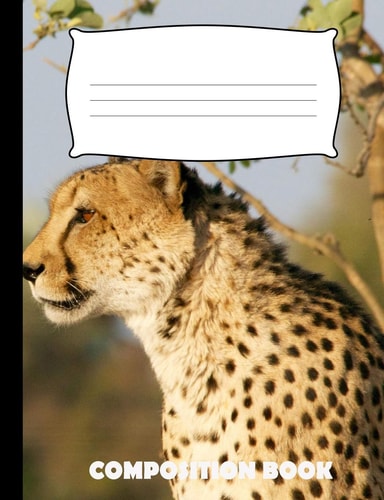 Composition Book Cheetah Composition Notebook Wide Ruled