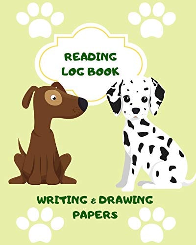 Reading Log Book Writing & Drawing Papers Read Record Activity for Kids