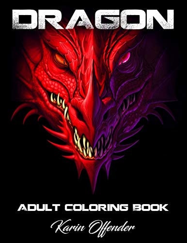 Dragons Adult Coloring Book Stress Relieving Animal Designs Mythomorphia Mythical Fantasy Creatures Beautiful.