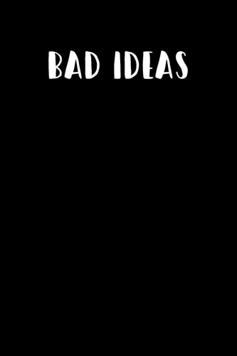 Bad Ideas Graph Paper Notebook, 6x9 Inch, 120 Pages