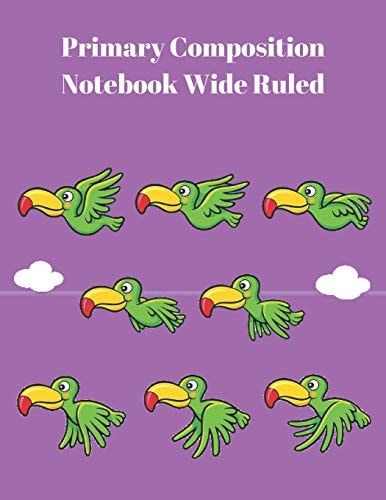 Primary Composition Notebook Wide Ruled Creative Composition Pages for K-2