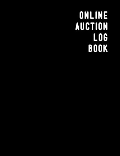 Online Auction Log Book Online Sales and Profit Tracing Booklet For Resale Website Users Looking to Grow Their Resale Business