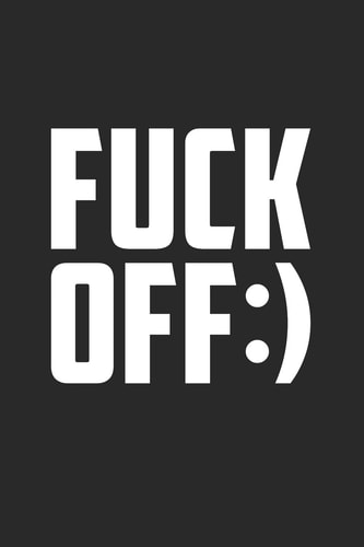 Fuck Off Graph Paper Notebook, 6x9 Inch, 120 Pages