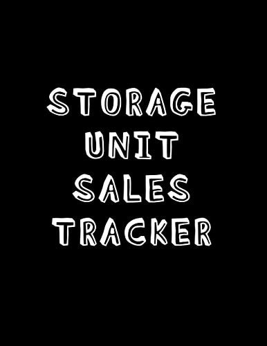 Storage Unit Sales Tracker Online Sales and Profit Tracker Log Book For Resellers Looking to Improve Their 2nd Hand Business