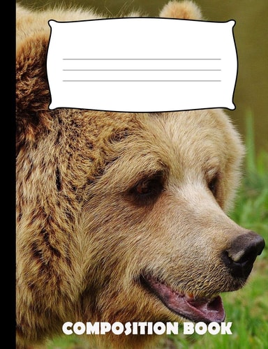 Composition Book Bear Composition Notebook Wide Ruled