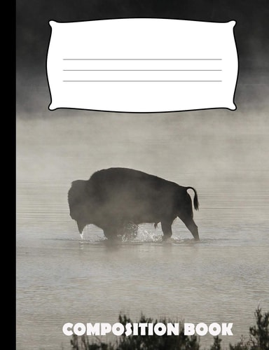 Composition Book Bison Composition Notebook Wide Ruled