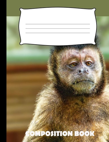 Composition Book Monkey Composition Notebook Wide Ruled