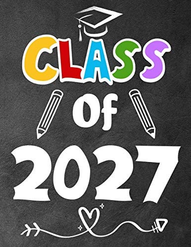 Class of 2027 Funny Back To School Notebook, Gift For Girls and Boys,109 College Ruled Line Paper, Cute School Notebook, School Composition Notebooks