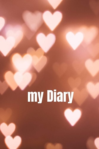 My Diary A Diary / Notebook with Romantic Cover - Wide Ruled Line Paper