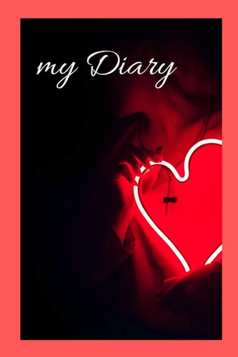 My Diary A Diary / Notebook with Romantic Cover - Wide Ruled Line Paper
