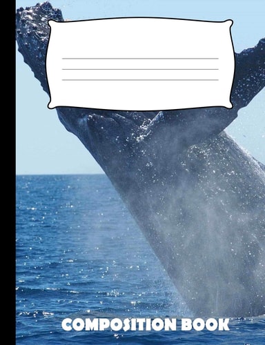Composition Book Whale Composition Notebook Wide Ruled