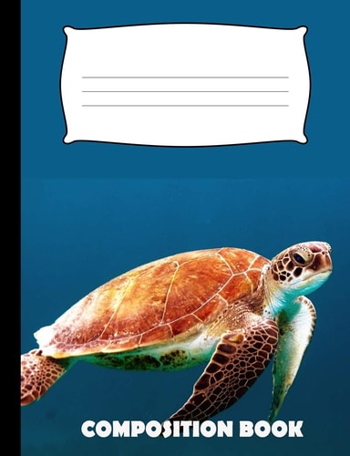Composition Book Turtle Composition Notebook Wide Ruled