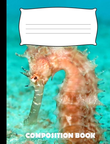 Composition Book Seahorse Composition Notebook Wide Ruled