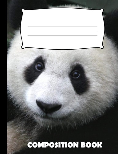 Composition Book Panda Composition Notebook Wide Ruled