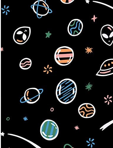 Space Nebula Elements Outer Space College Ruled Line Composition Book