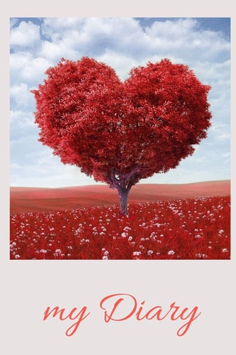 My Diary A Diary / Notebook with Romantic Cover - Wide Ruled Line Paper