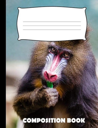 Composition Book Mandrill Composition Notebook Wide Ruled