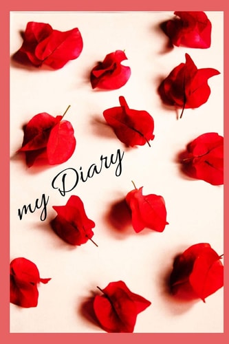 My Diary A Diary / Notebook with Romantic Cover - Wide Ruled Line Paper