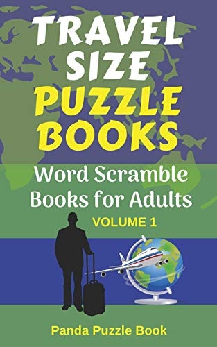 Travel Size Puzzle Books Word Scramble Books for Adults