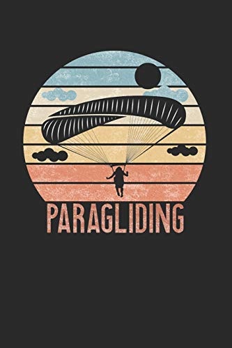 Paragliding Notebook 6x9 I Diary I 120 Pages I Cream Coloured I Checked I Squared Grid I Notepad for Paragliders