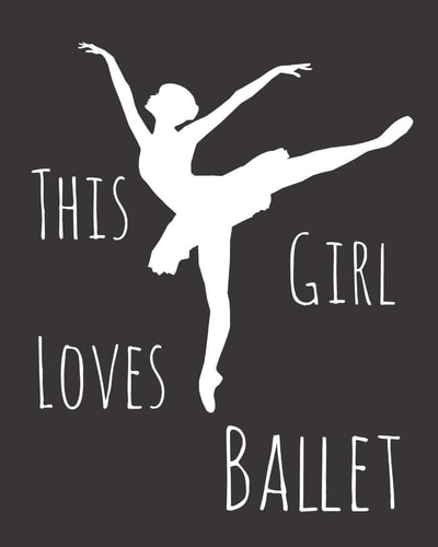 This Girl Loves Ballet Fun Dance Sketchbook for Drawing, Doodling and Using Your Imagination!