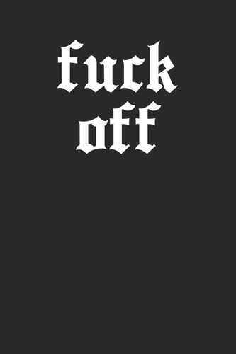Fuck Off Graph Paper Notebook, 6x9 Inch, 120 Pages