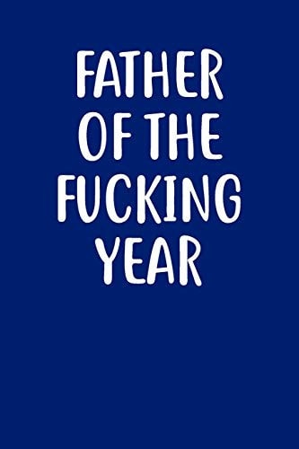 Father of the Fucking Year Graph Paper Notebook, 6x9 Inch, 120 Pages